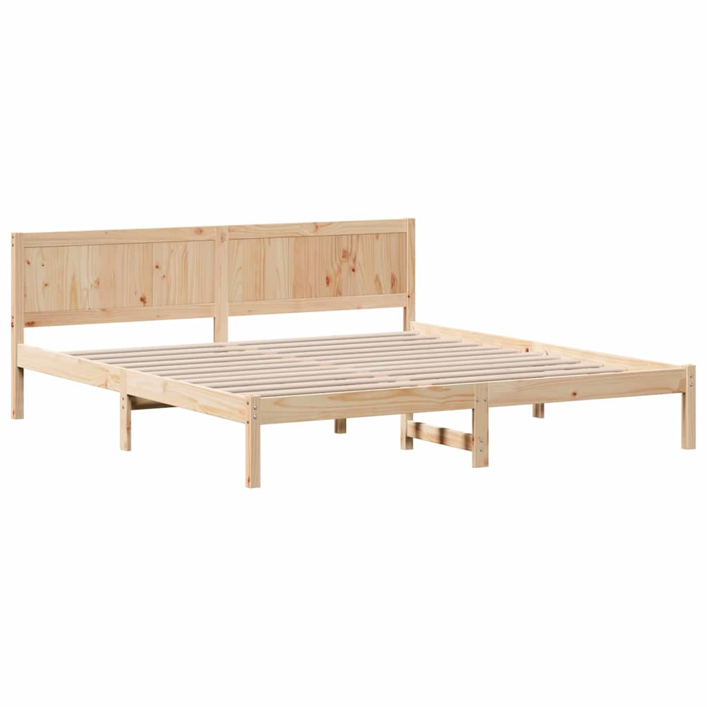 Sengestamme Brun 200 x 200 cm Massivt furutre
