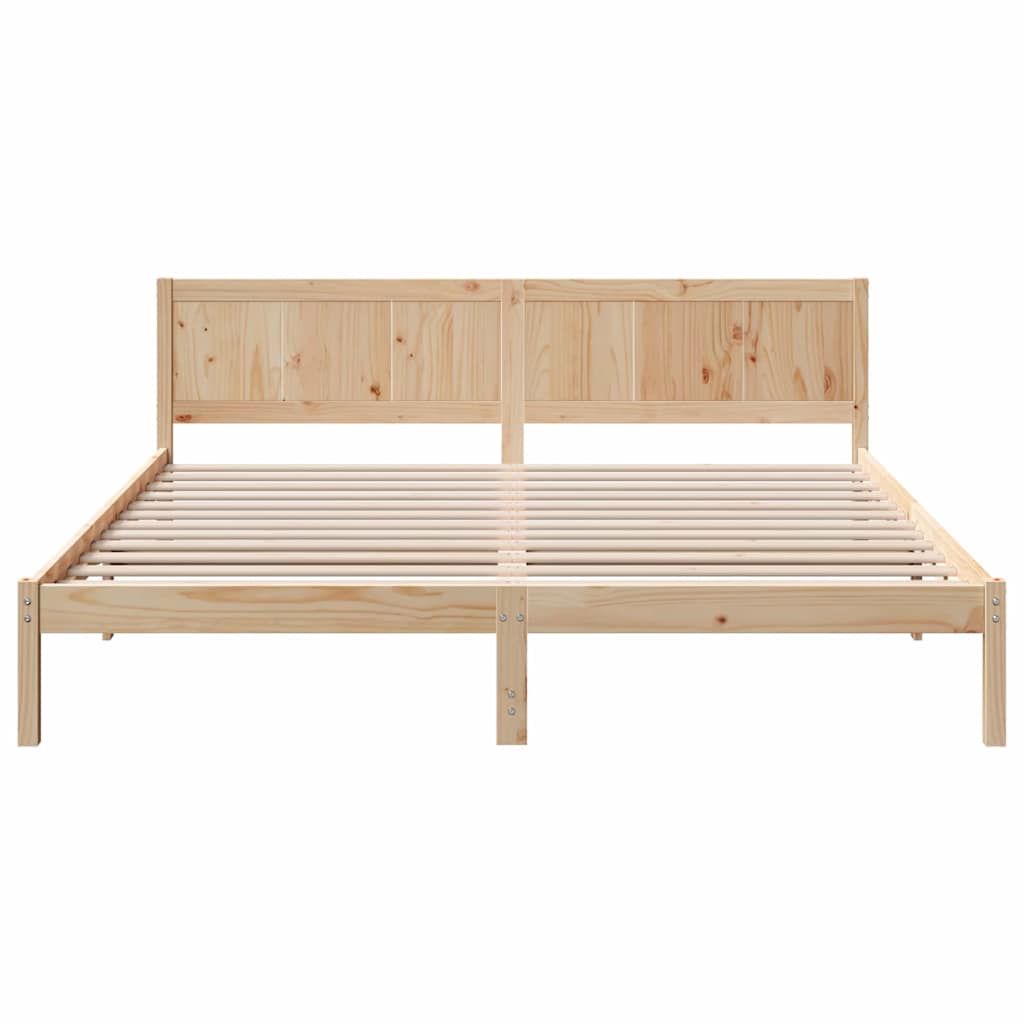 Sengestamme Brun 200 x 200 cm Massivt furutre