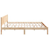 Sengestamme Brun 200 x 200 cm Massivt furutre