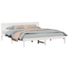Sengestamme Hvit 200 x 200 cm Massivt furutre