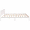 Sengestamme Hvit 200 x 200 cm Massivt furutre