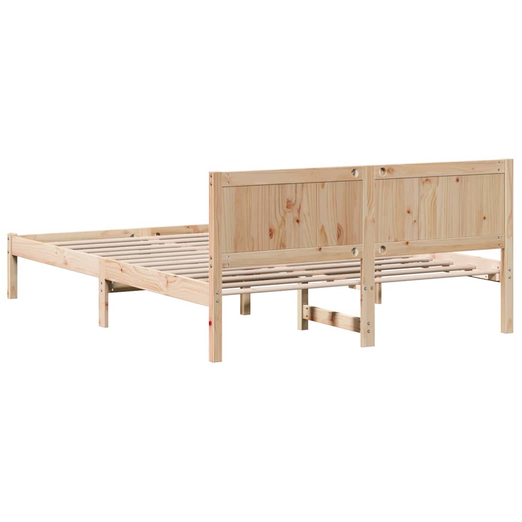 Sengestamme Brun 160 x 200 cm Massivt furutre
