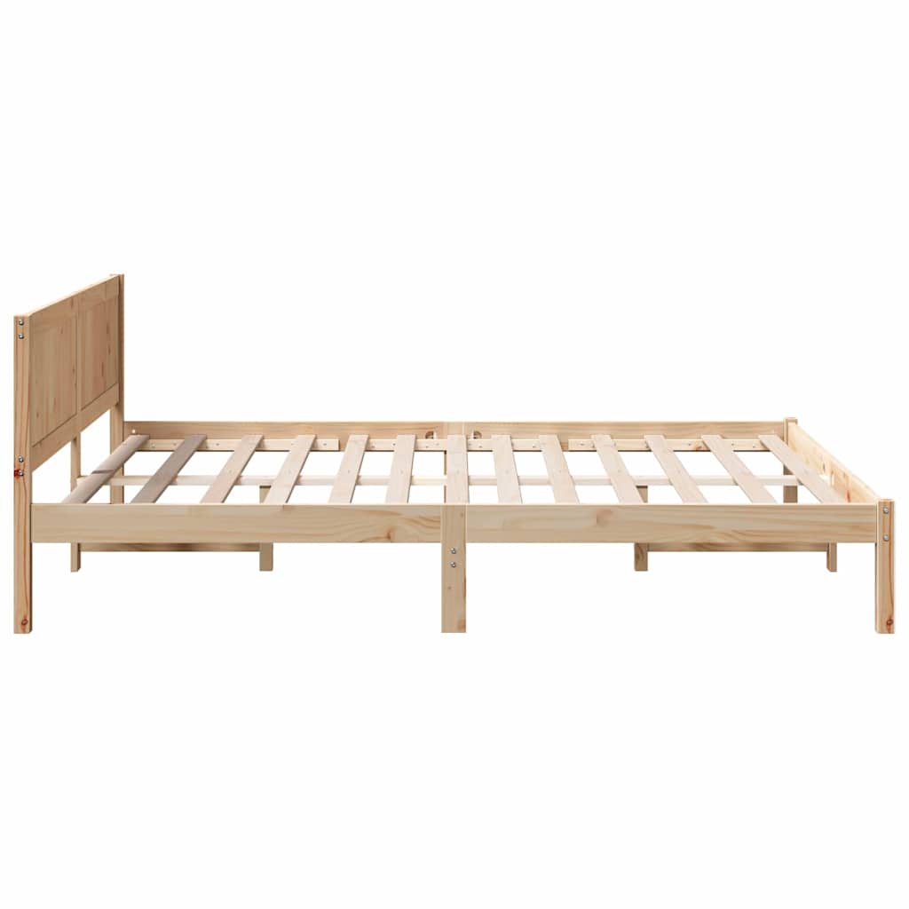 Sengestamme Brun 160 x 200 cm Massivt furutre
