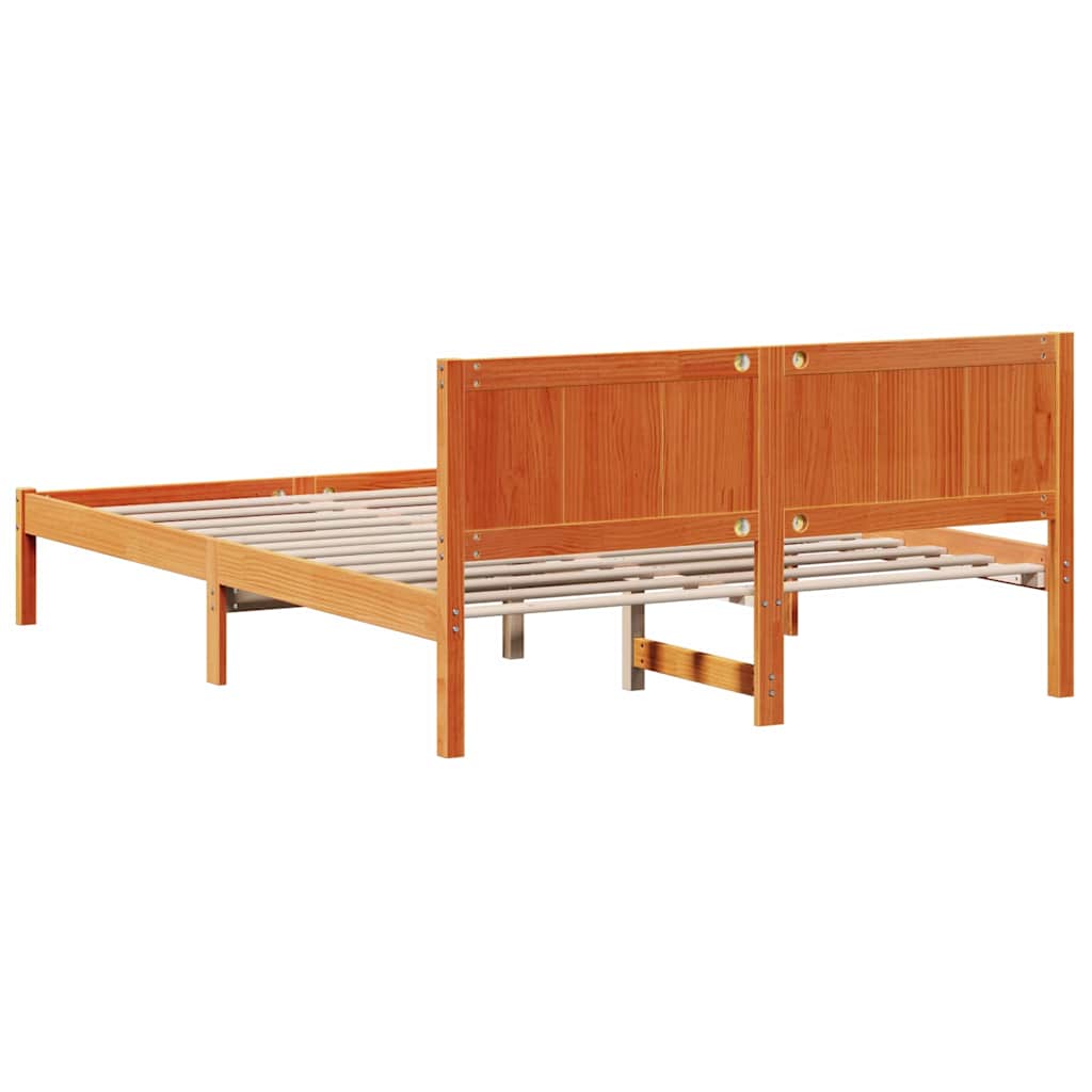 Sengestamme Brun 160 x 200 cm Massivt furutre