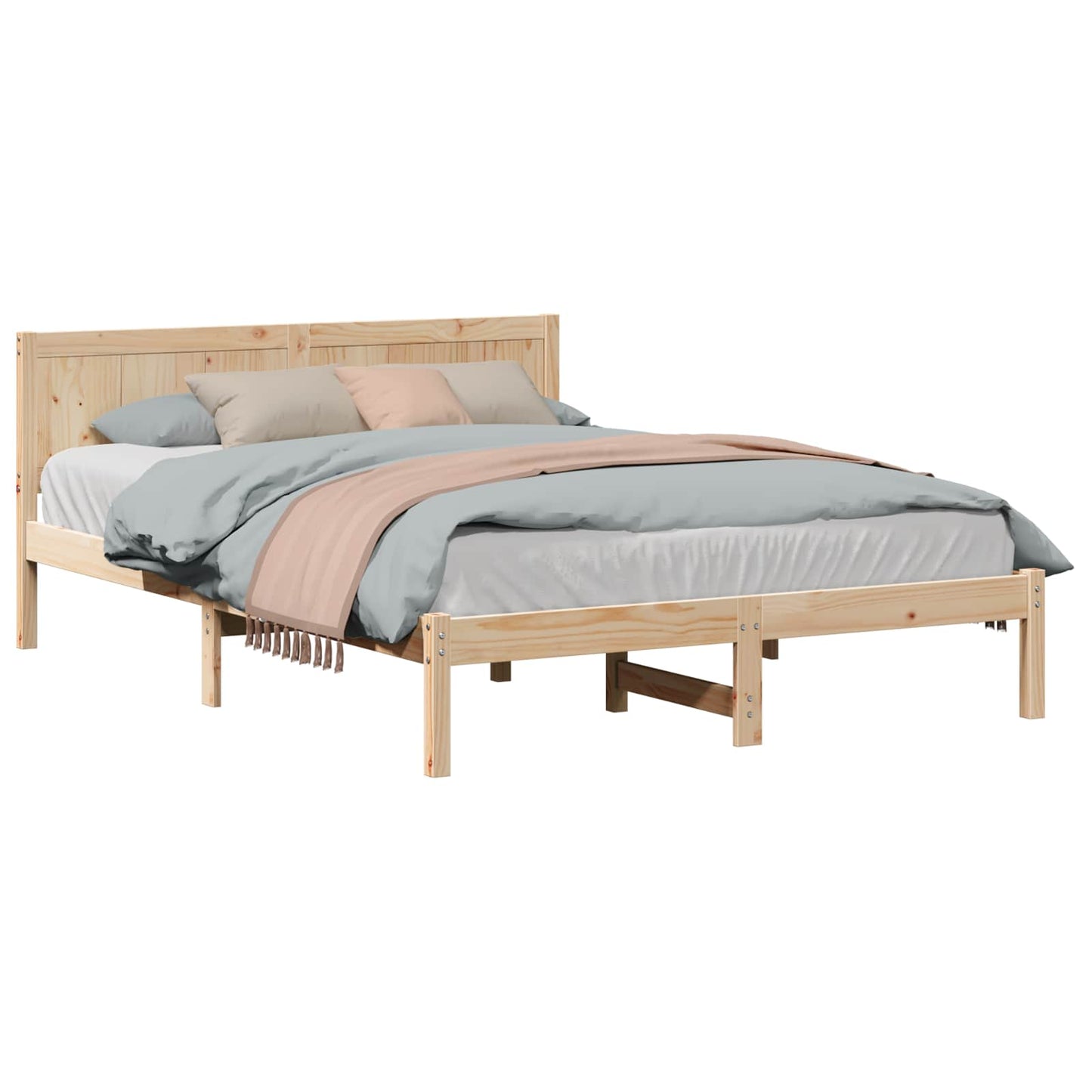 Sengestamme Brun 150 x 200 cm Massivt furutre