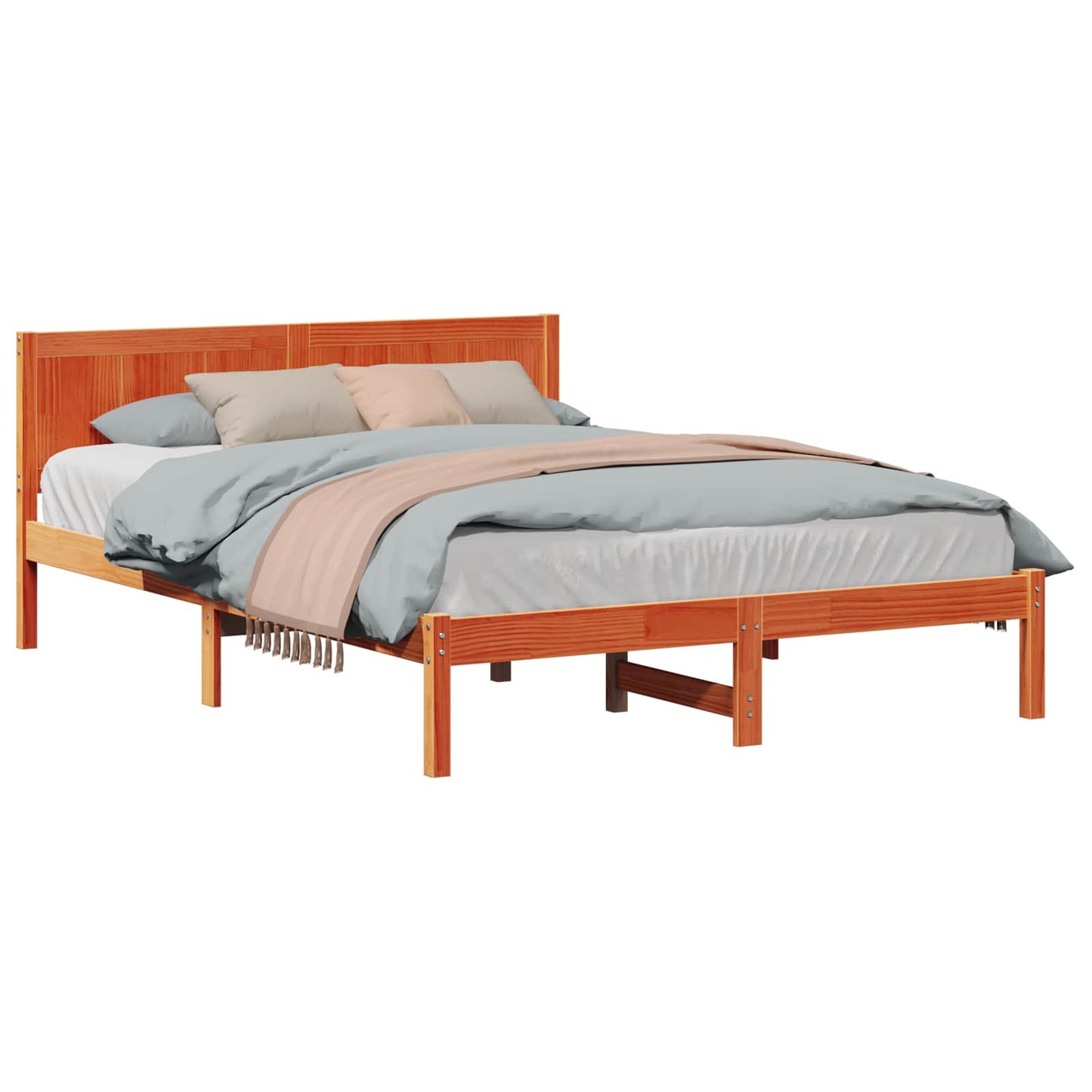 Sengestamme Brun 150 x 200 cm Massivt furutre