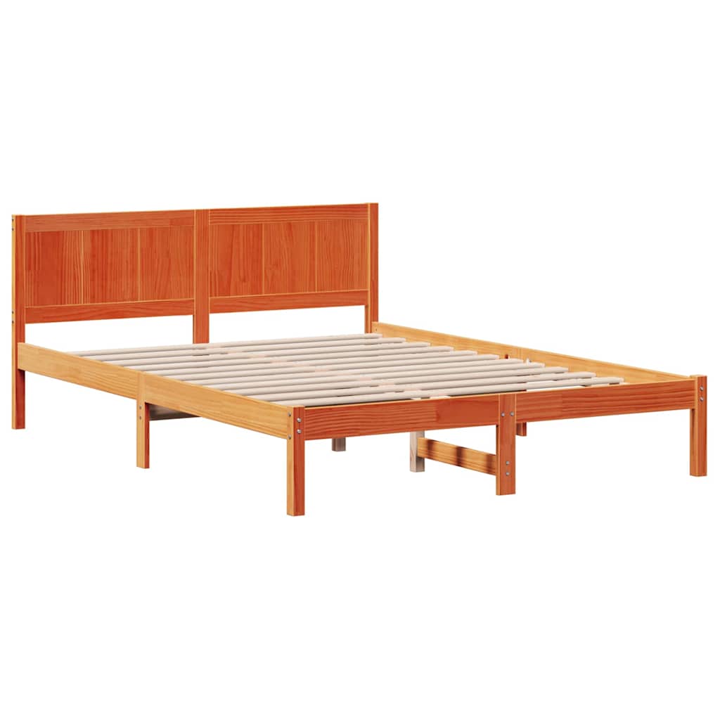 Sengestamme Brun 140 x 200 cm Massivt furutre