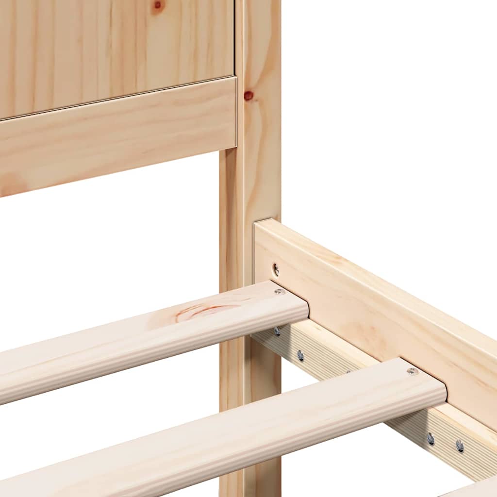 Sengestamme Brun 135 x 190 cm Massivt furutre