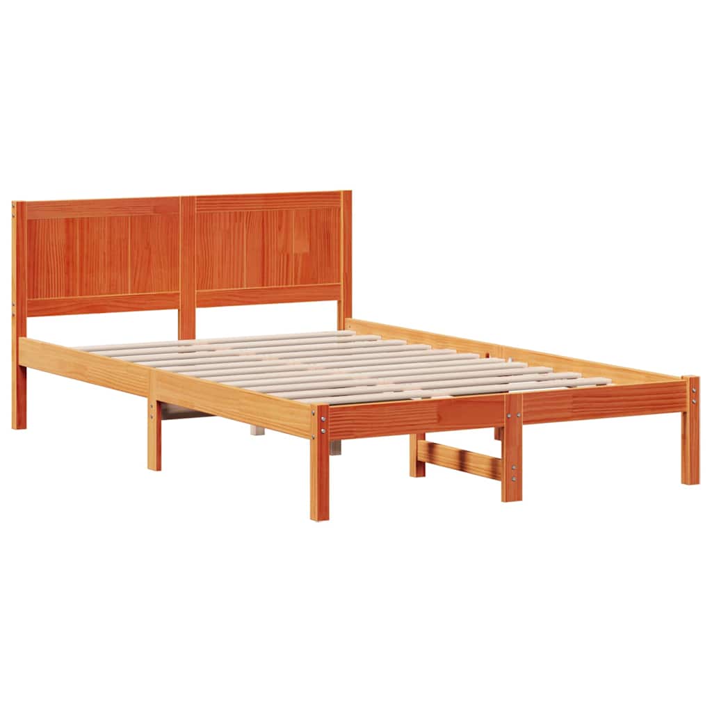 Sengestamme Brun 135 x 190 cm Massivt furutre