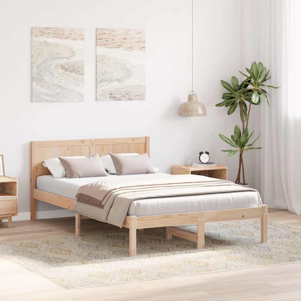Sengestamme Brun 120 x 190 cm Massivt furutre