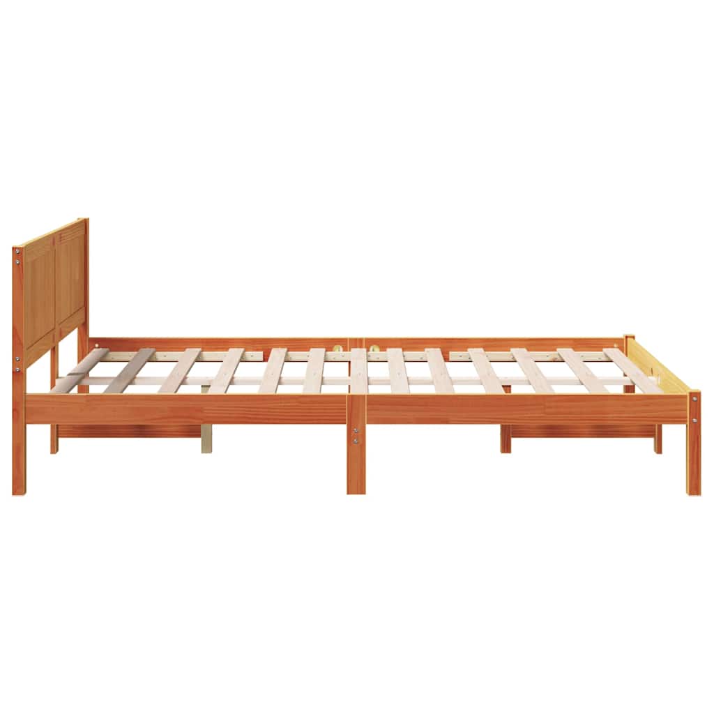 Sengestamme Brun 120 x 190 cm Massivt furutre