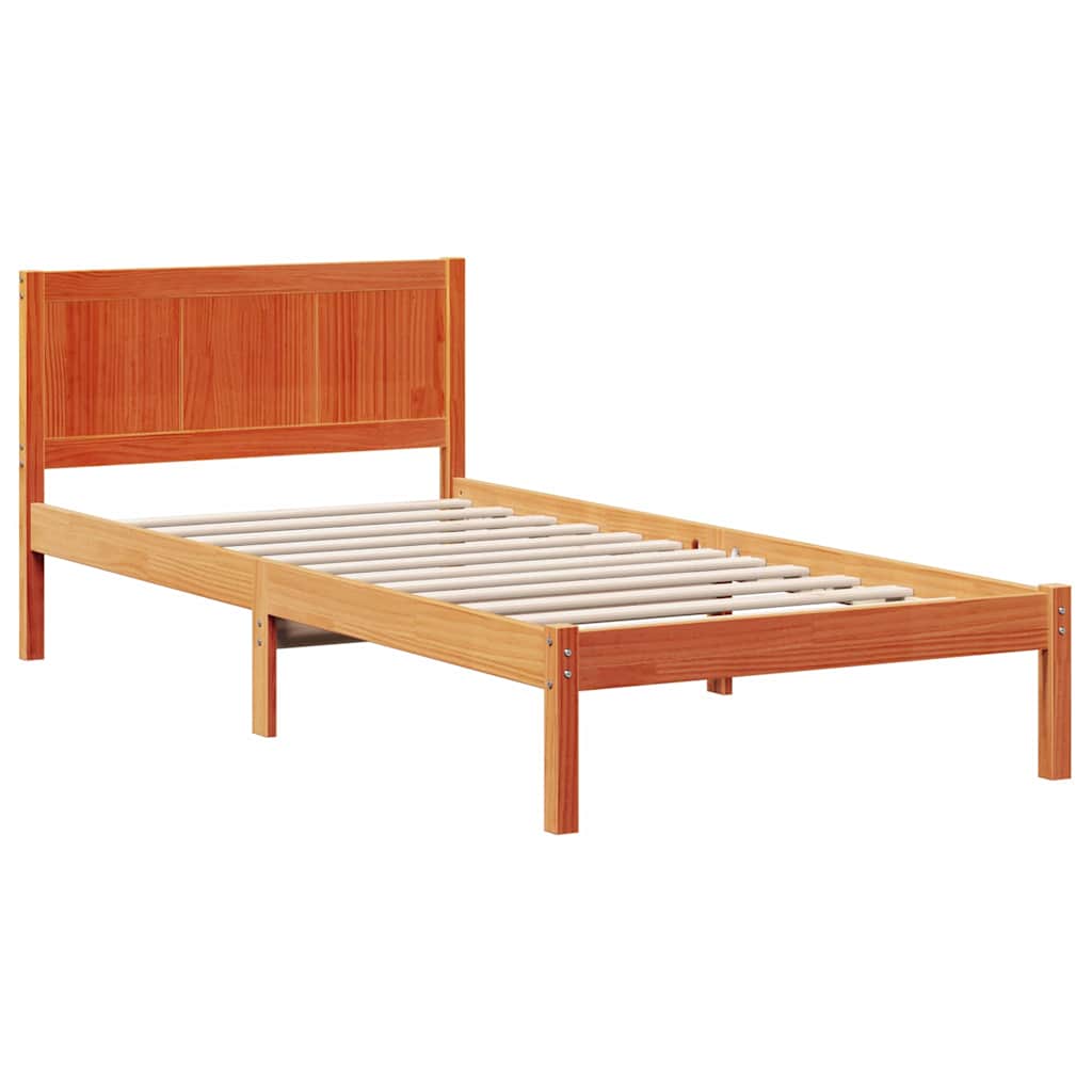 Sengestamme Brun 90 x 200 cm Massivt furutre