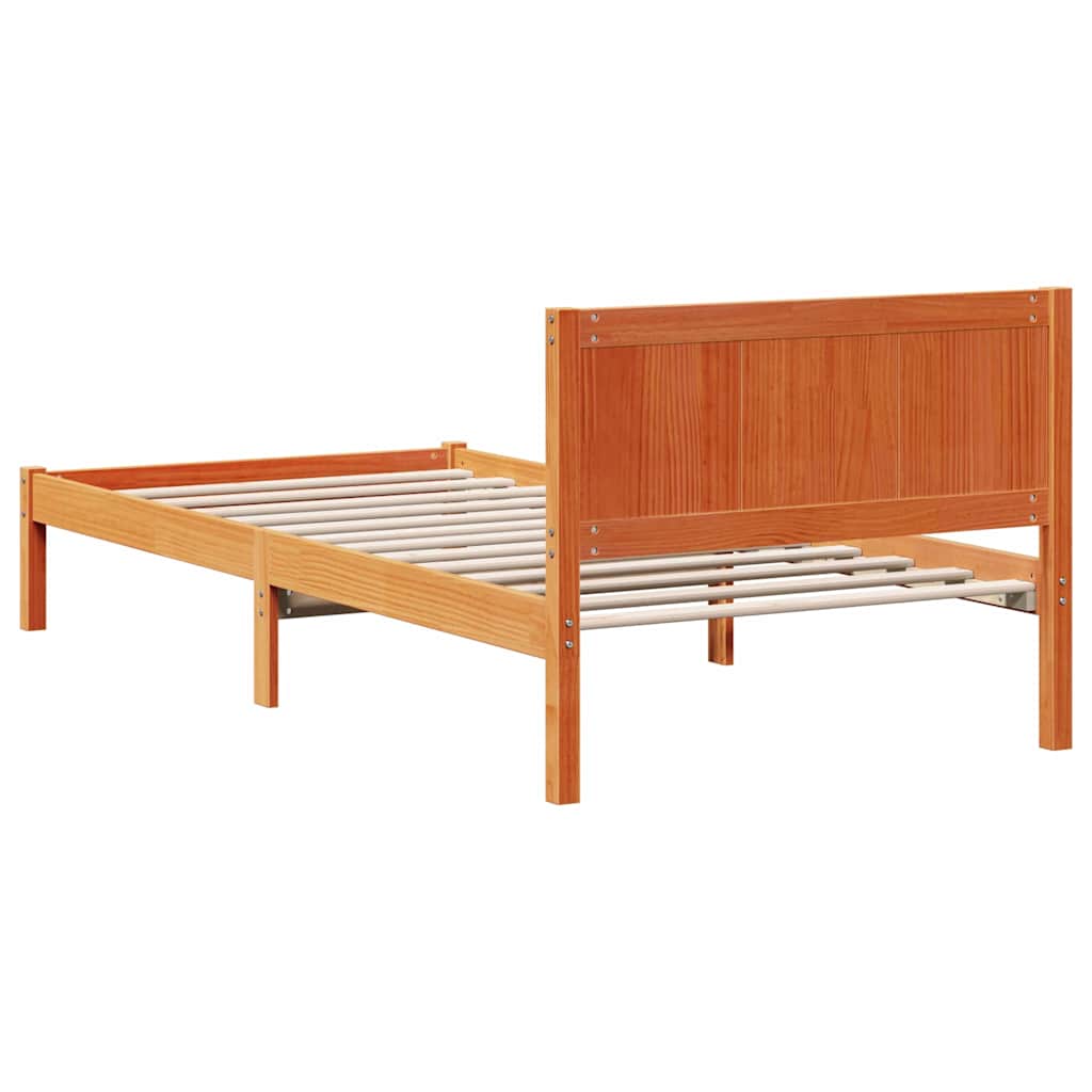 Sengestamme Brun 90 x 200 cm Massivt furutre
