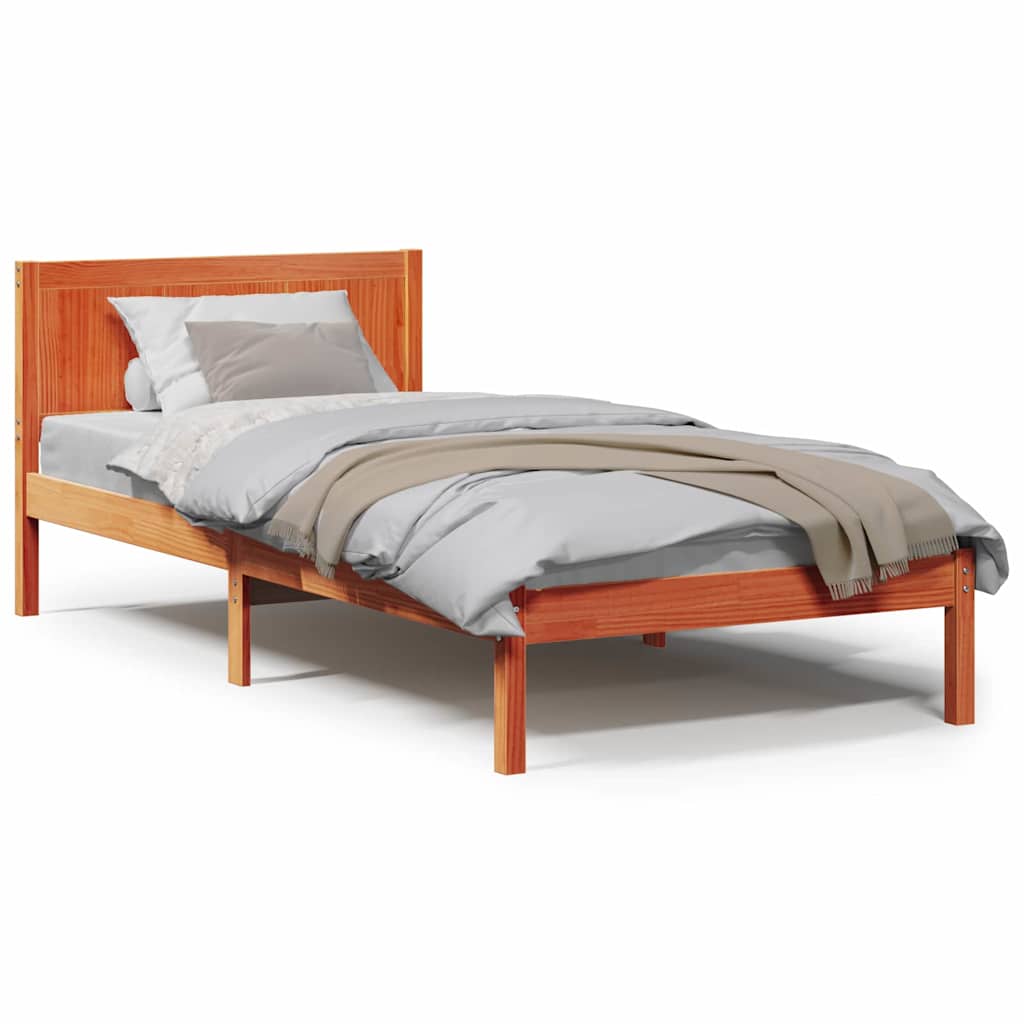 Sengestamme Brun 90 x 200 cm Massivt furutre