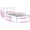 Sengestamme Brun 100 x 200 cm Massivt furutre