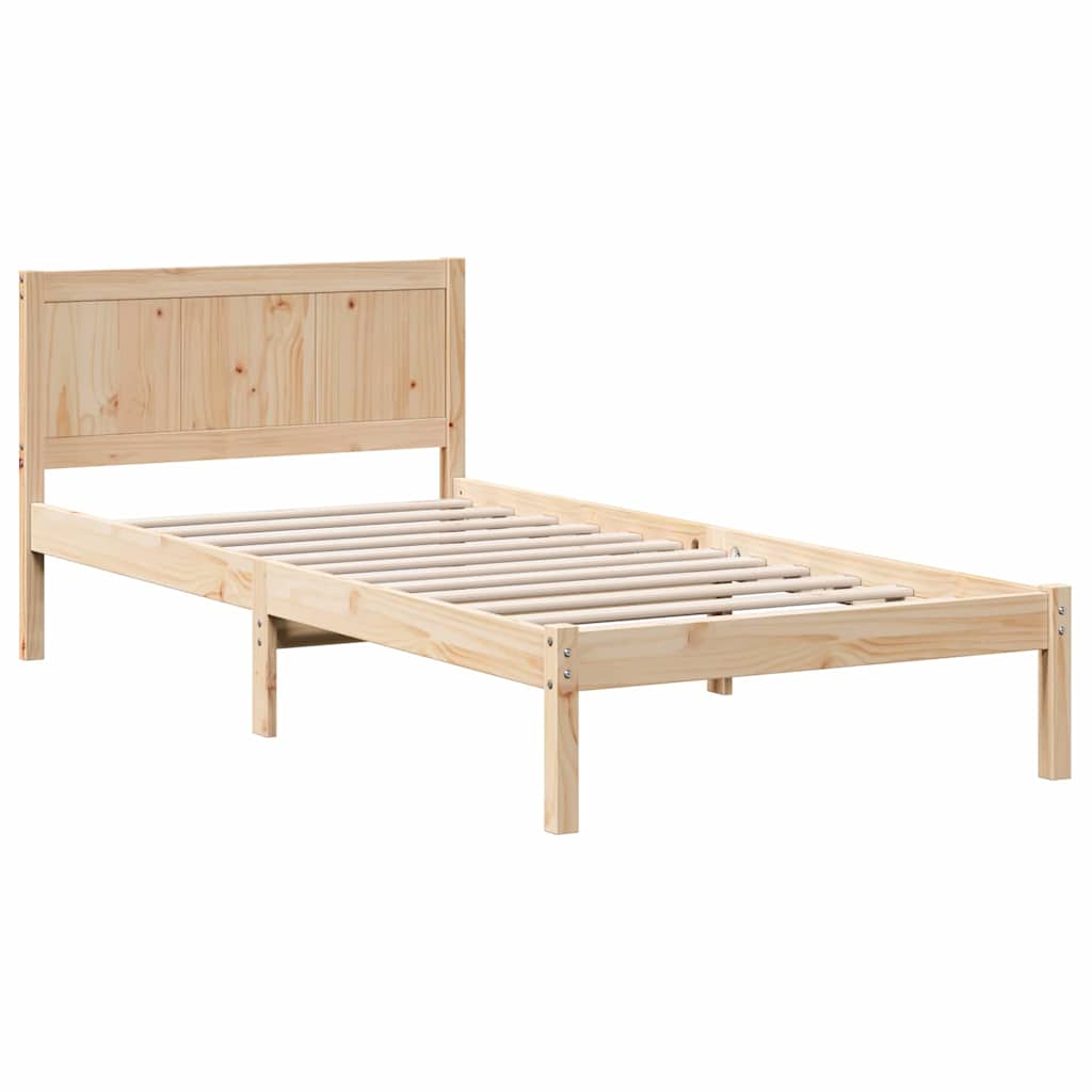 Sengestamme Brun 90 x 190 cm Massivt furutre