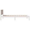 Sengestamme Hvit 90 x 190 cm Massivt furutre
