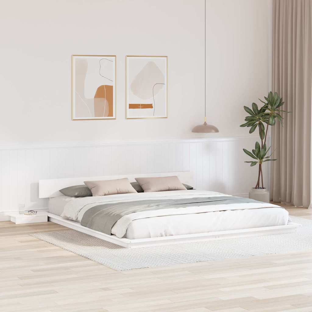Sengestamme Hvit 200 x 200 cm tre
