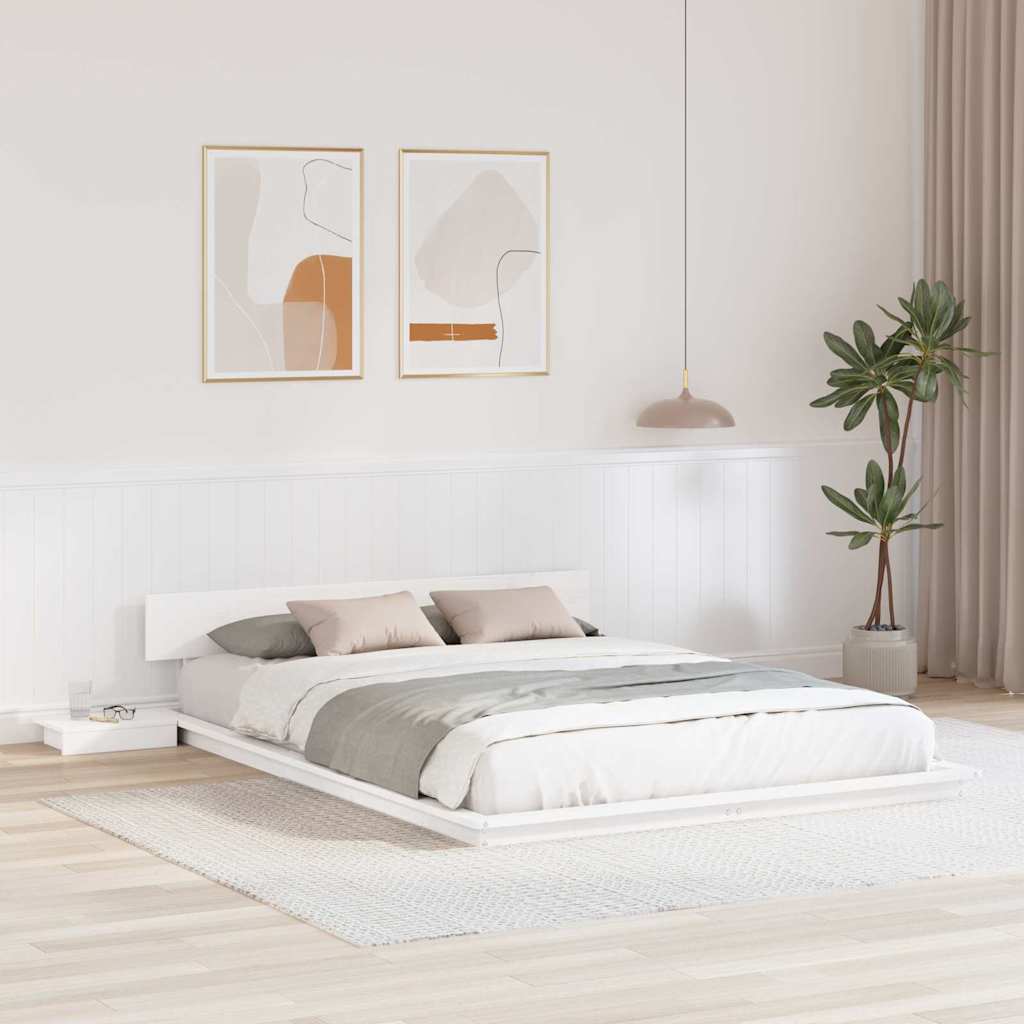 Sengestamme Hvit 150 x 200 cm tre