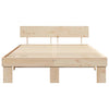 Sengestamme med hodegjerde Brun 150 x 200 cm Heltre furu