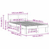Sengestamme med hodegjerde Hvit 120 x 200 cm Heltre furu
