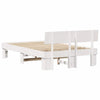 Sengestamme med hodegjerde Hvit 135 x 190 cm Heltre furu