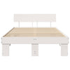 Sengestamme med hodegjerde Hvit 120 x 190 cm Heltre furu