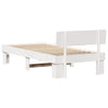 Sengestamme med hodegjerde Hvit 100 x 200 cm Heltre furu