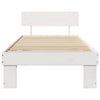 Sengestamme med hodegjerde Hvit 100 x 200 cm Heltre furu