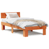 Sengestamme med hodegjerde Voksbrun 90 x 190 cm Heltre furu