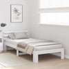 Sengestamme med hodegjerde Hvit 75 x 190 cm Massivt furutre