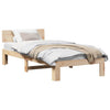 Sengestamme med hodegjerde Brun 75 x 190 cm Massivt furutre
