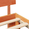 Sengestamme med hodegjerde Brun 75 x 190 cm Massivt furutre