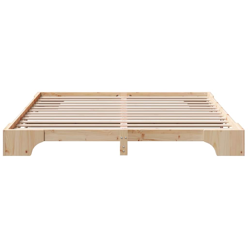 Sengestamme Naturlig 200 x 200 cm Massiv furu