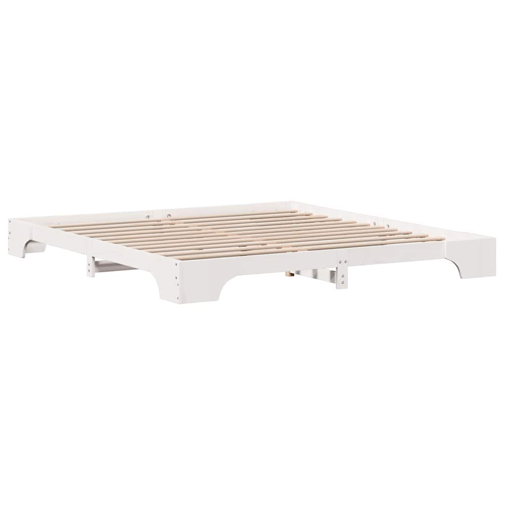 Sengestamme Hvit 207 x 207 x 17 cm Heltre furu