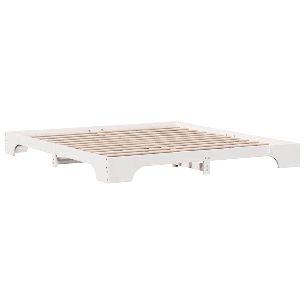 Sengestamme Hvit 207 x 207 x 17 cm Heltre furu