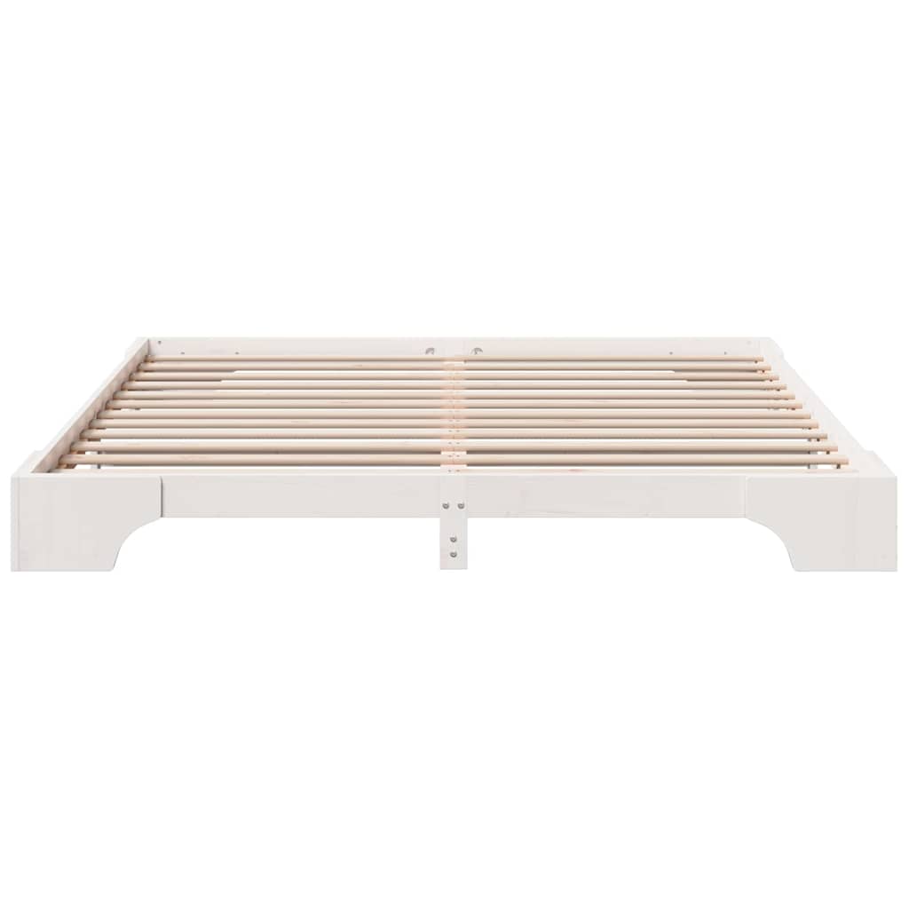 Sengestamme Hvit 207 x 207 x 17 cm Heltre furu