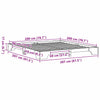 Sengestamme Hvit 207 x 207 x 17 cm Heltre furu