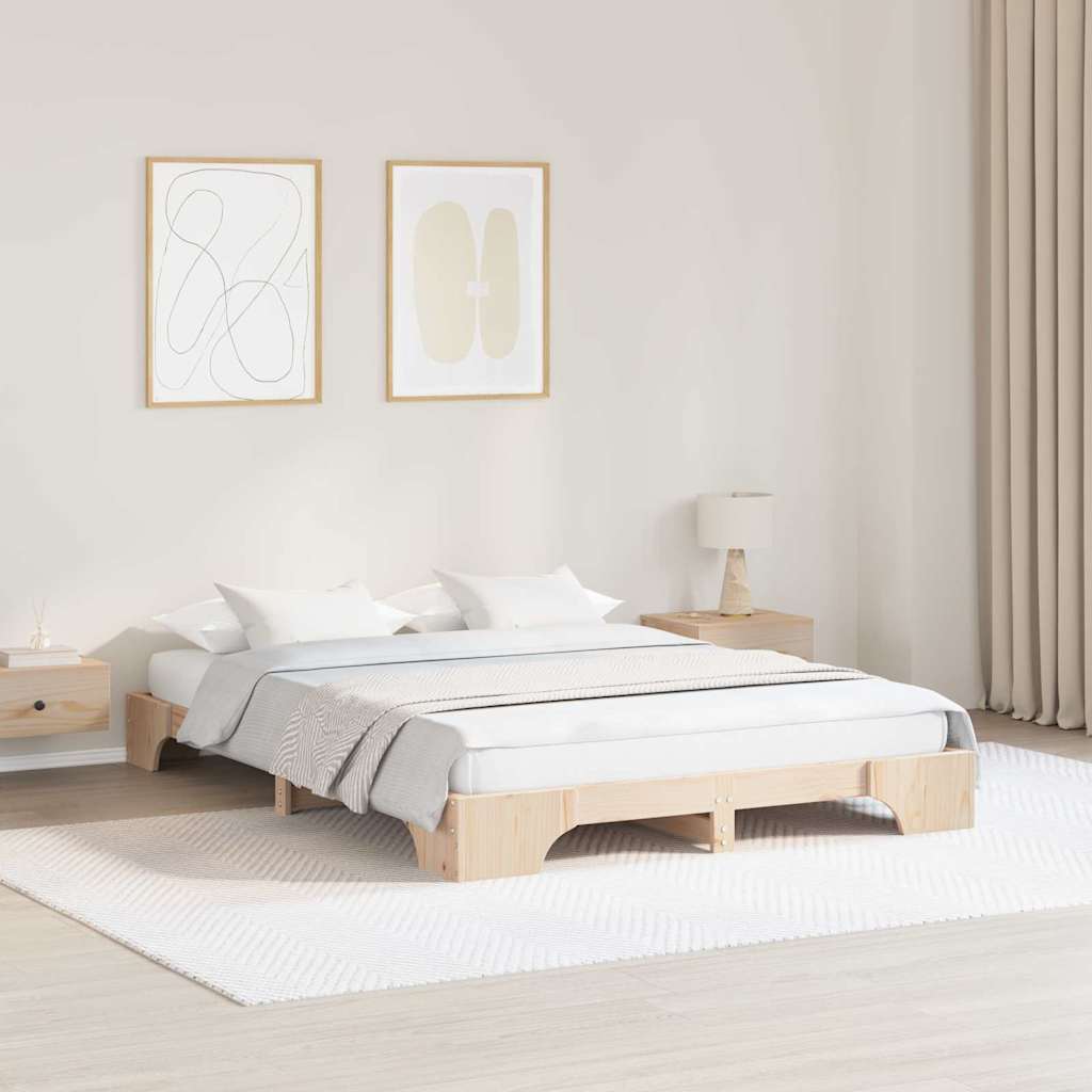 Sengestamme Naturlig 150 x 200 cm Massiv furu