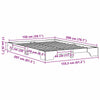 Sengestamme Voksbrun 207 x 155.5 x 17 cm Heltre furu