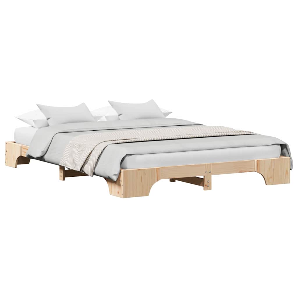 Sengestamme Massiv furu 207 x 147 x 17 cm Heltre furu