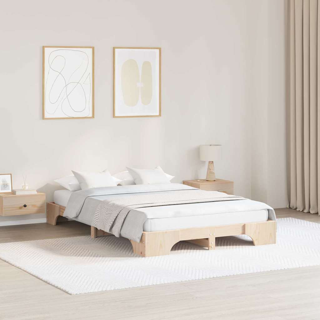 Sengestamme Massiv furu 197 x 127 x 17 cm Heltre furu