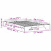 Sengestamme Voksbrun 197 x 127 x 17 cm Heltre furu