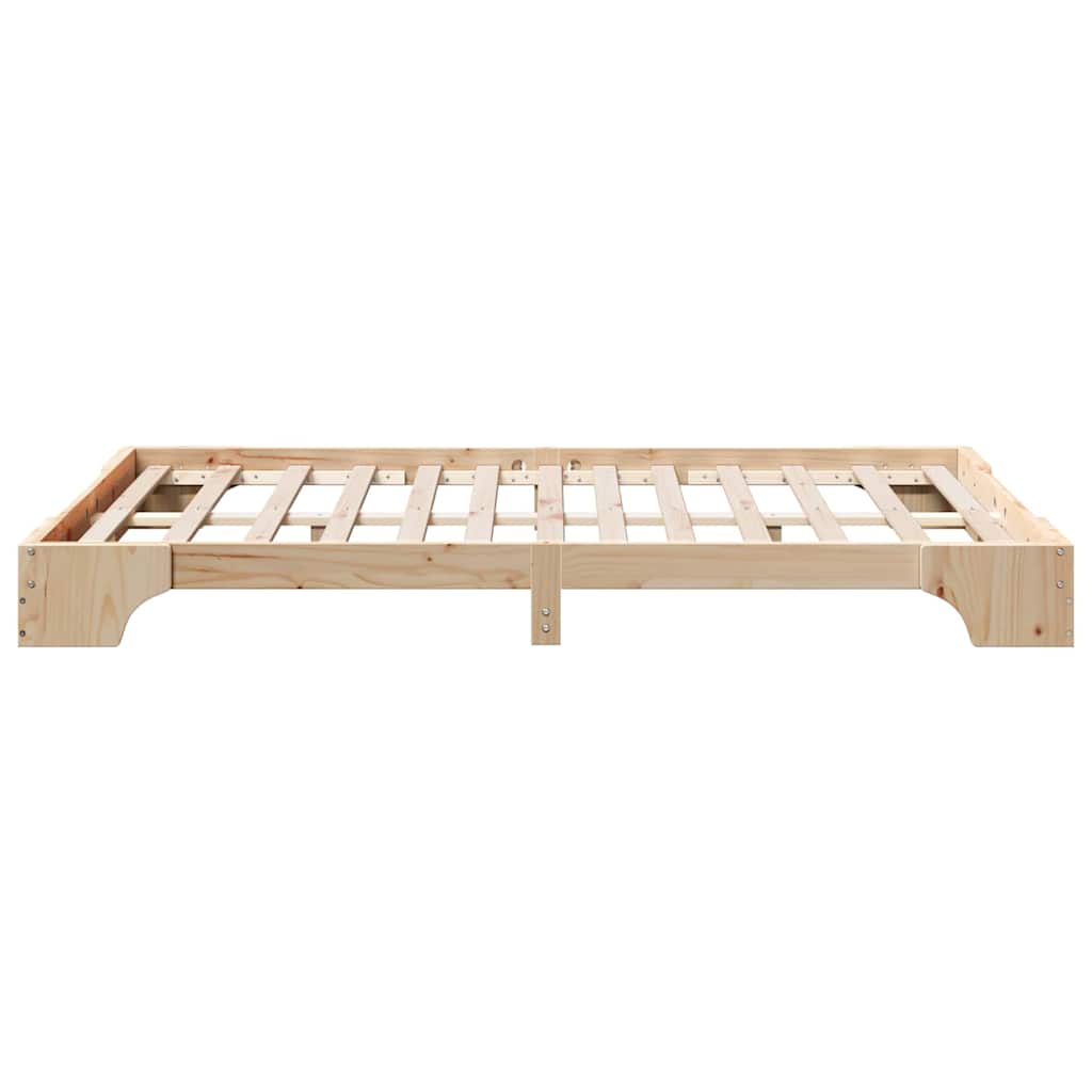 Sengestamme Naturlig 140 x 190 cm Massiv furu