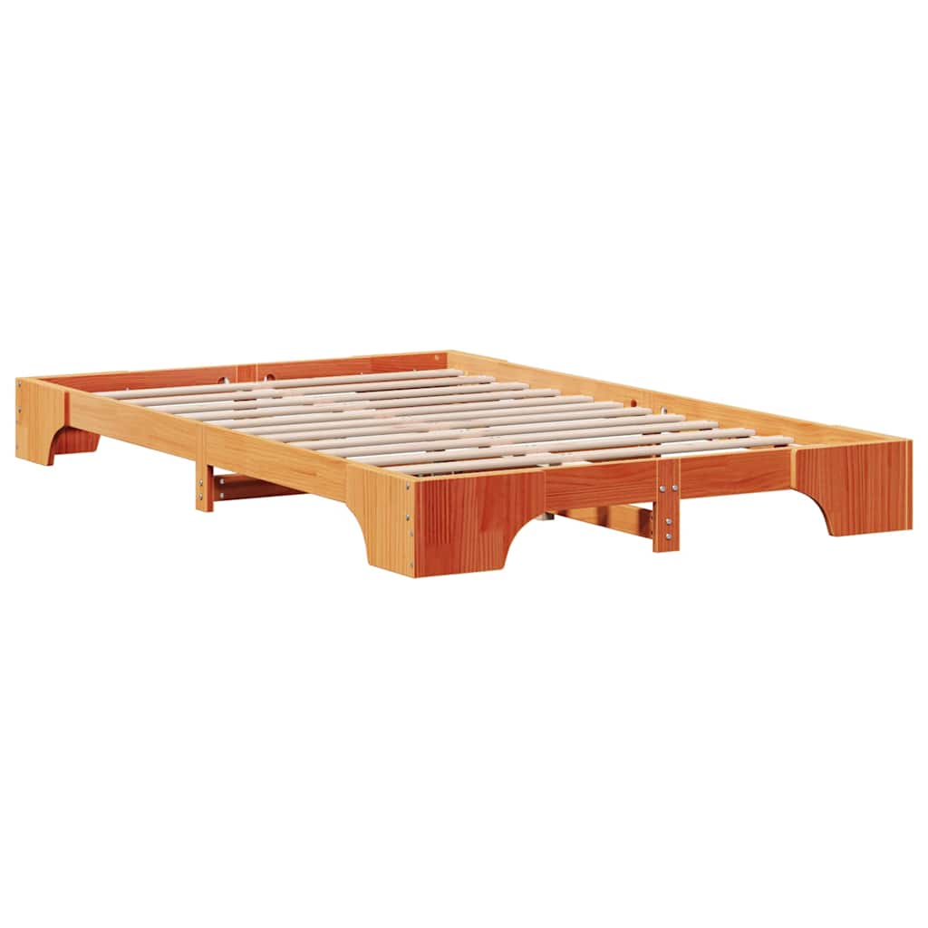 Sengestamme Vokset Brun 140 x 190 cm Massiv furu