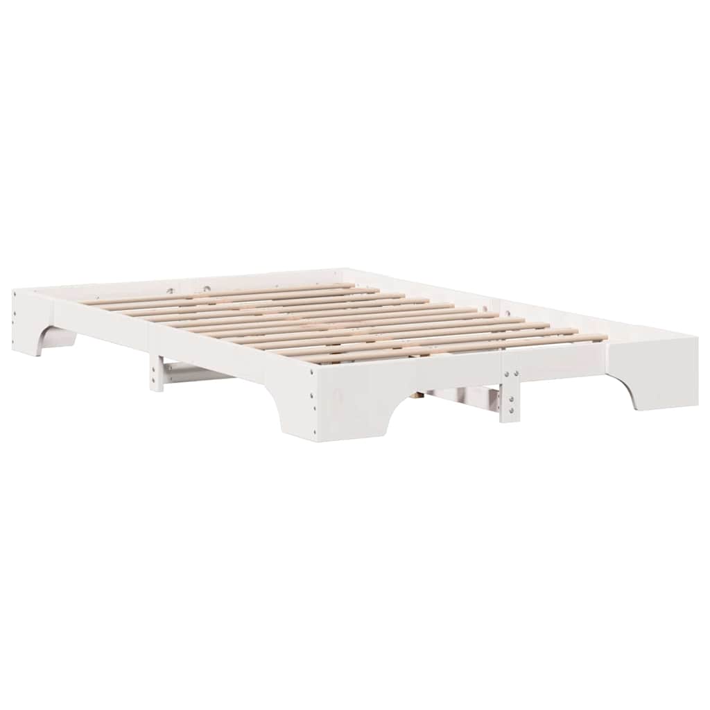 Sengestamme Hvit 197 x 127 x 17 cm Heltre furu