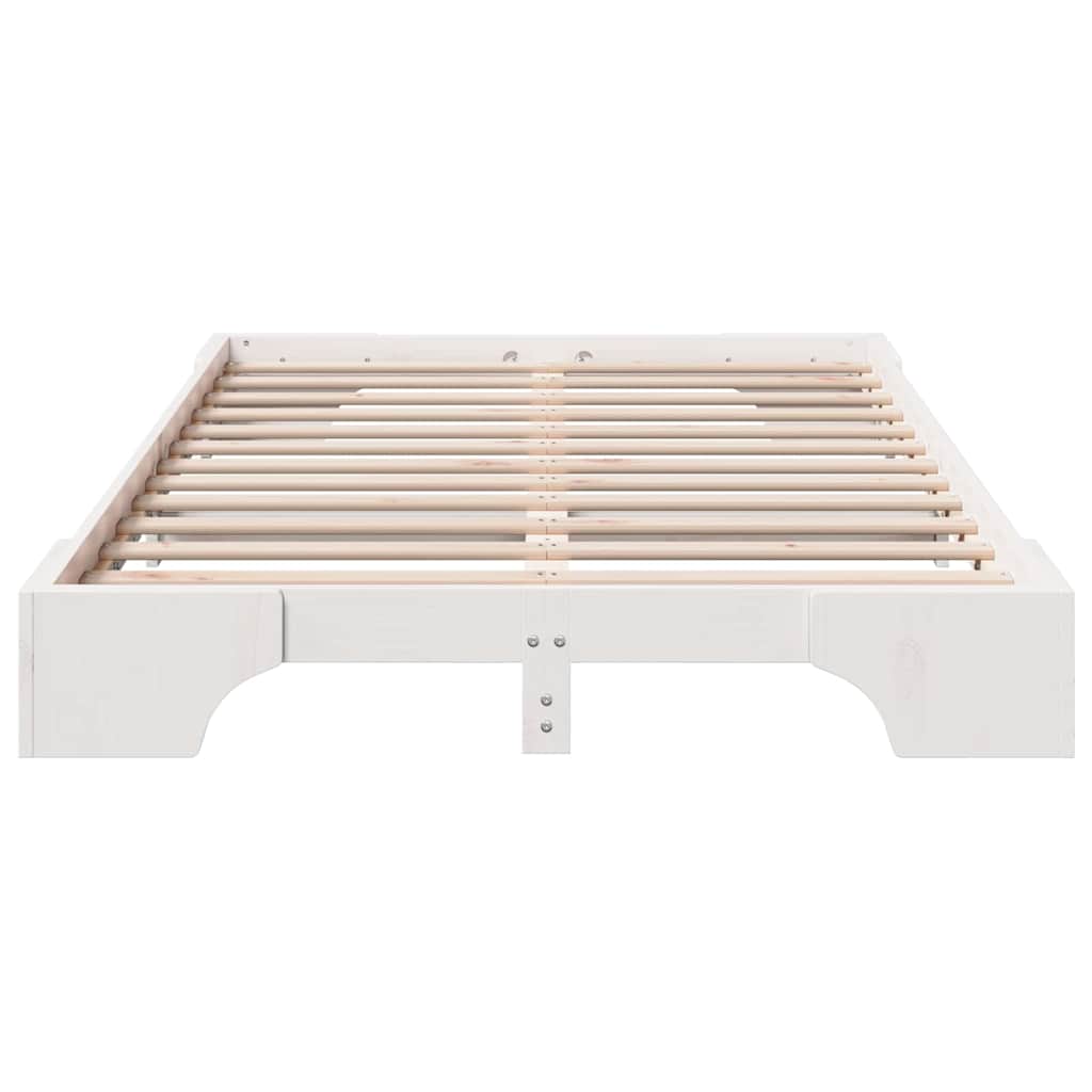 Sengestamme Hvit 197 x 127 x 17 cm Heltre furu