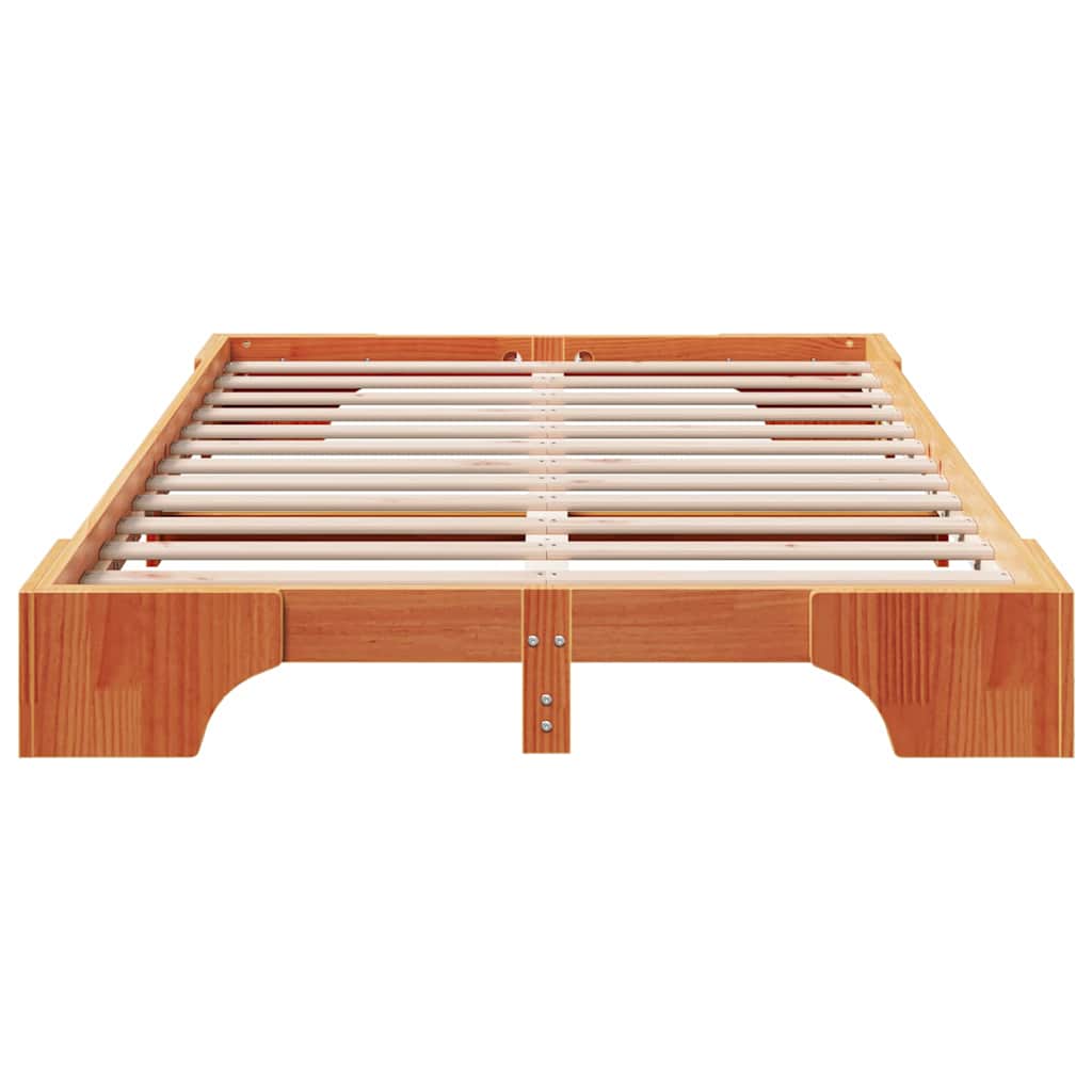 Sengestamme Vokset Brun 120 x 190 cm Massiv furu