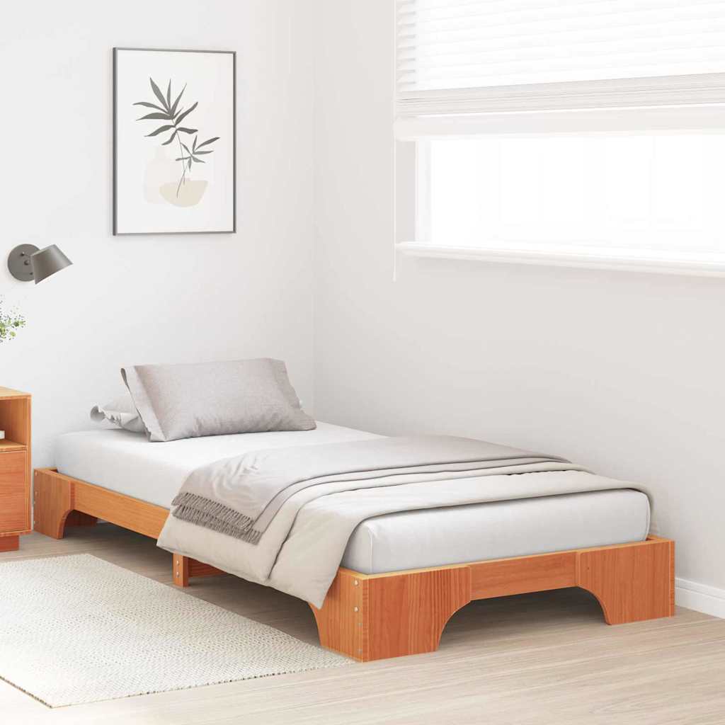 Sengestamme Vokset Brun 100 x 200 cm Massiv furu