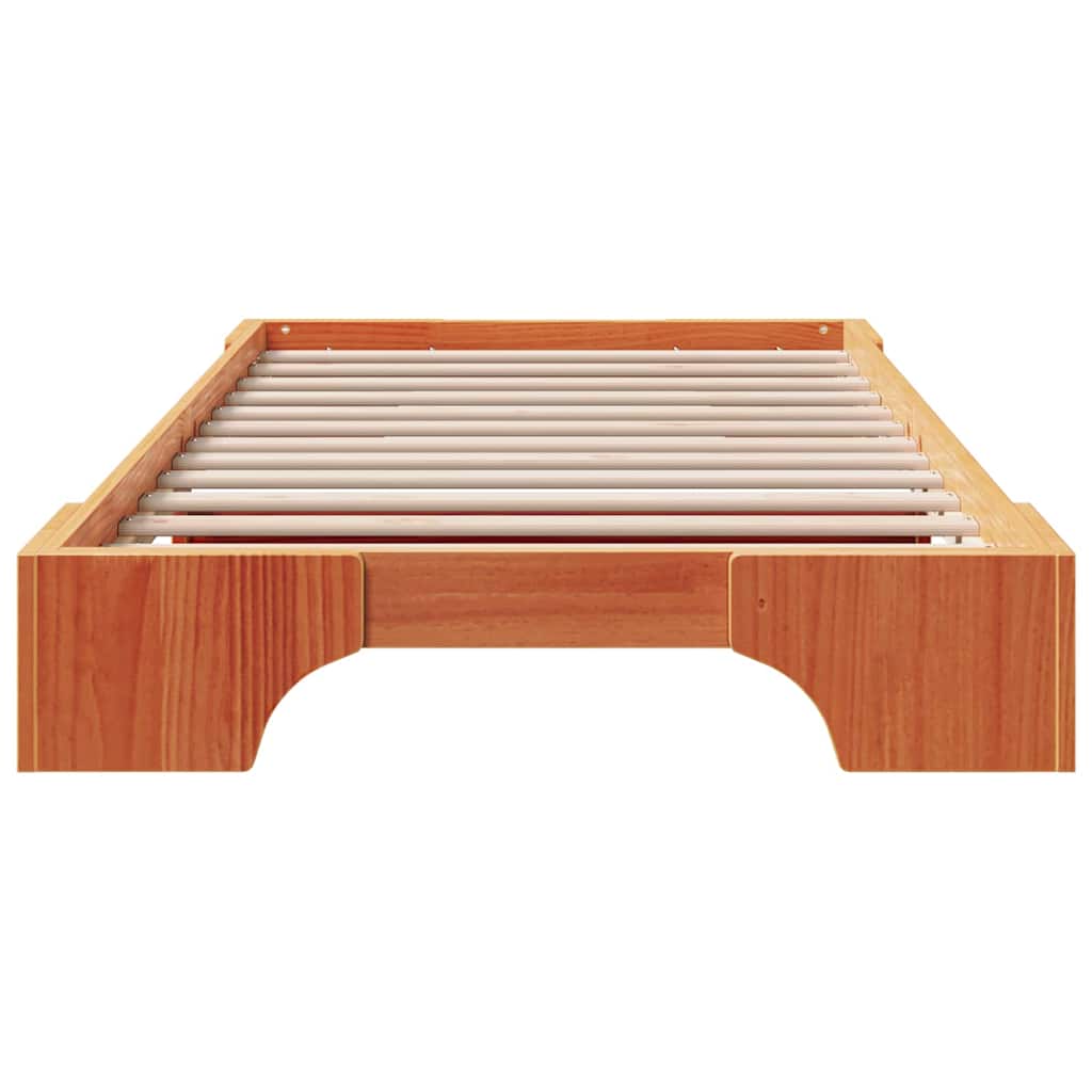 Sengestamme Vokset Brun 90 x 200 cm Massiv furu